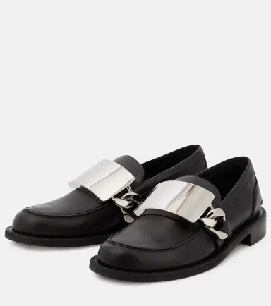 JW Anderson Gourmet Chain leather loafers | Thumbnail 2