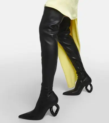 JW Anderson Chain over-the-knee leather boots | Thumbnail 5