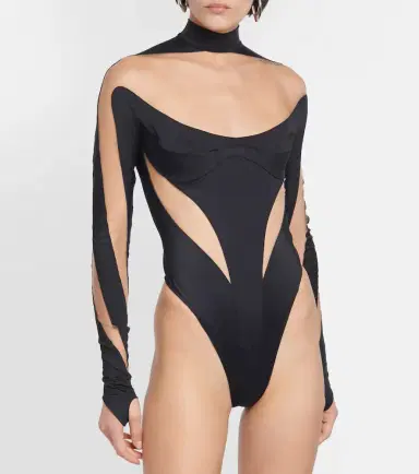 Mugler Mesh-trimmed bodysuit | Thumbnail 2