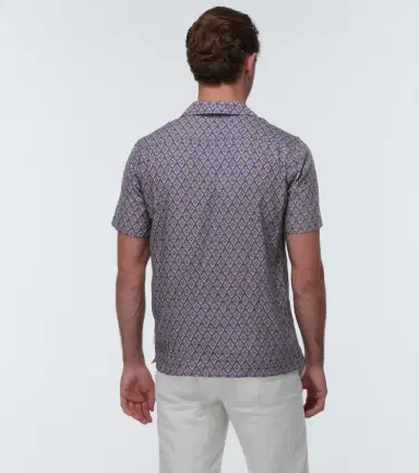 Orlebar Brown Hibbert printed bowling shirt | Thumbnail 3