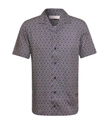 Orlebar Brown Hibbert printed bowling shirt | Thumbnail 1