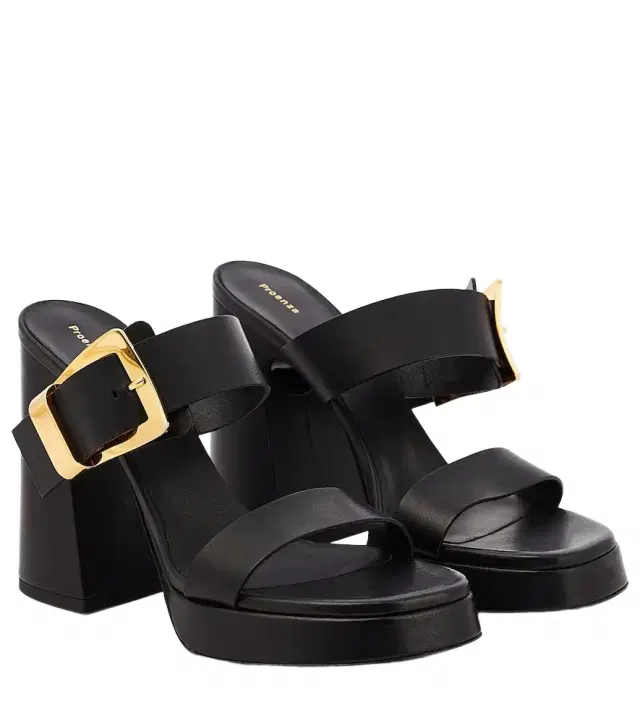 Proenza Schouler Buckle Slide leather platform mules