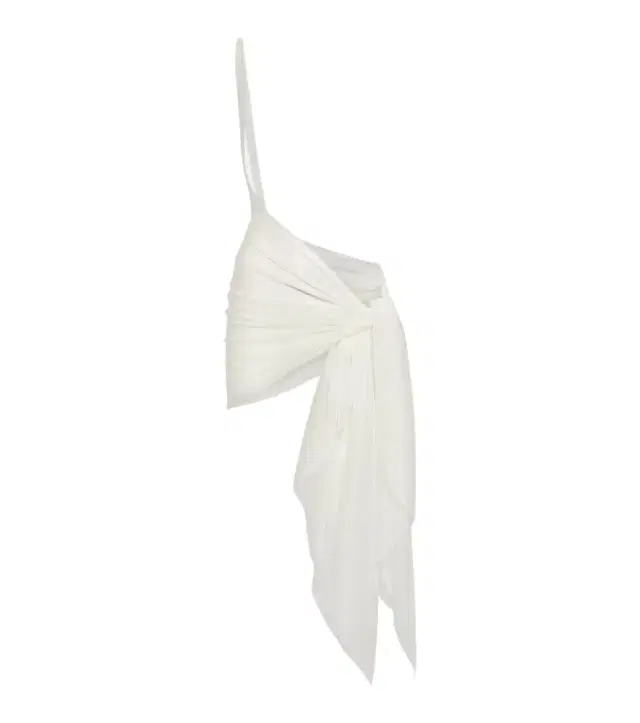 Mugler Draped jersey beach cover-up