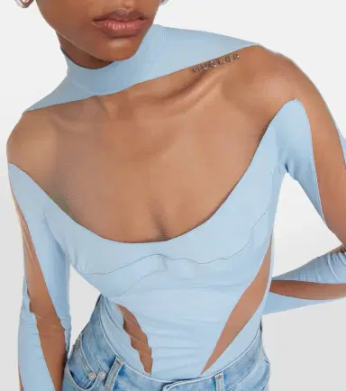 Mugler Paneled bodysuit | Thumbnail 2 Mugler Paneled bodysuit | Thumbnail 2