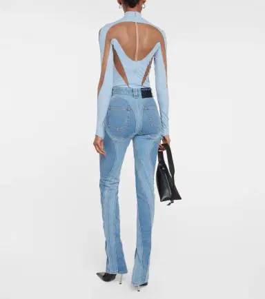 Mugler Paneled bodysuit | Thumbnail 6 Mugler Paneled bodysuit | Thumbnail 6