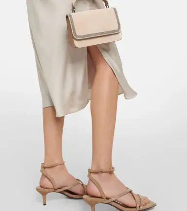 Brunello Cucinelli Satin midi skirt | Thumbnail 5