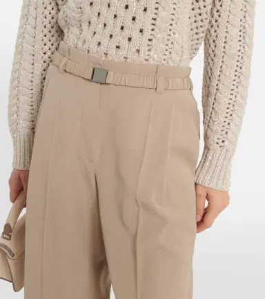 Brunello Cucinelli High-rise straight wool-blend pants | Thumbnail 5