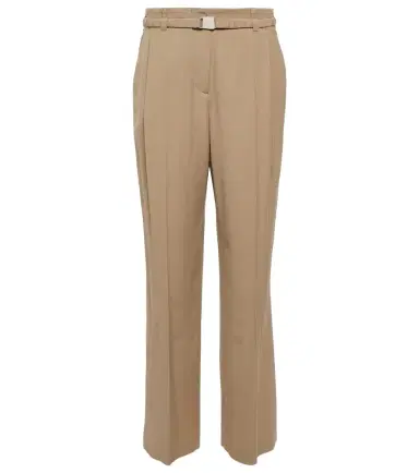 Brunello Cucinelli High-rise straight wool-blend pants | Thumbnail 1
