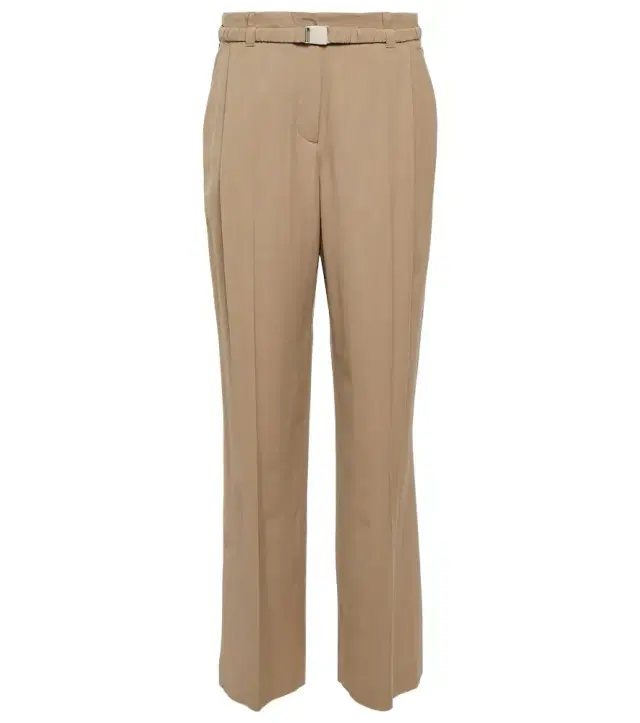 Brunello Cucinelli High-rise straight wool-blend pants