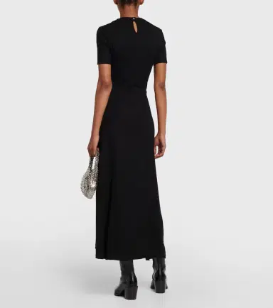 Rabanne Pleated jersey maxi dress | Thumbnail 5