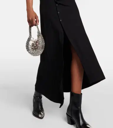Rabanne Pleated jersey maxi dress | Thumbnail 6
