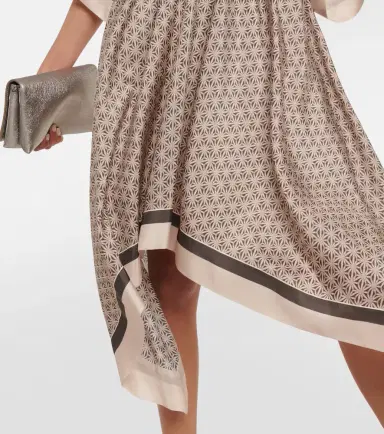 Brunello Cucinelli Printed silk kaftan | Thumbnail 5