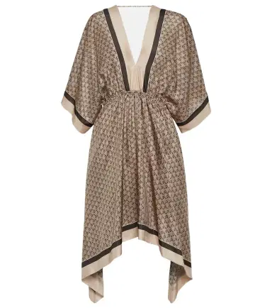 Brunello Cucinelli Printed silk kaftan | Thumbnail 1