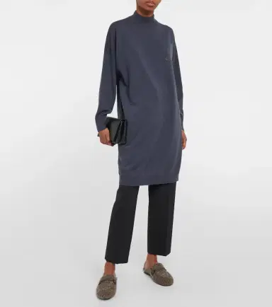 Brunello Cucinelli Embellished cashmere sweater dress | Thumbnail 5
