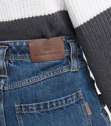 Brunello Cucinelli Mid-rise wide-leg jeans | Thumbnail 4