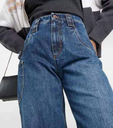 Brunello Cucinelli Mid-rise wide-leg jeans | Thumbnail 5