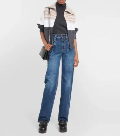 Brunello Cucinelli Mid-rise wide-leg jeans | Thumbnail 6