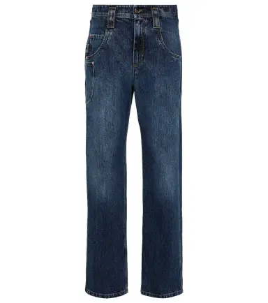 Brunello Cucinelli Mid-rise wide-leg jeans | Thumbnail 1