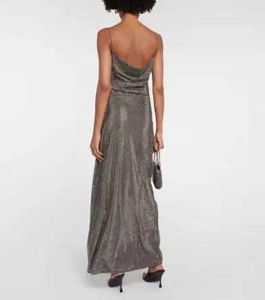 Stella McCartney Asymmetric embellished maxi dress | Thumbnail 3