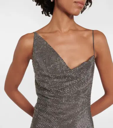 Stella McCartney Asymmetric embellished maxi dress | Thumbnail 6