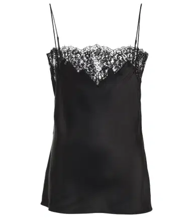 Stella McCartney Satin and lace tank top | Thumbnail 1