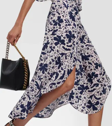Stella McCartney Floral silk midi dress | Thumbnail 4