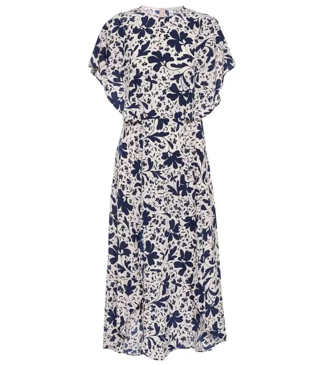 Stella McCartney Floral silk midi dress