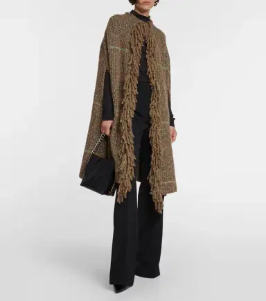 Stella McCartney Fringed poncho | Thumbnail 4