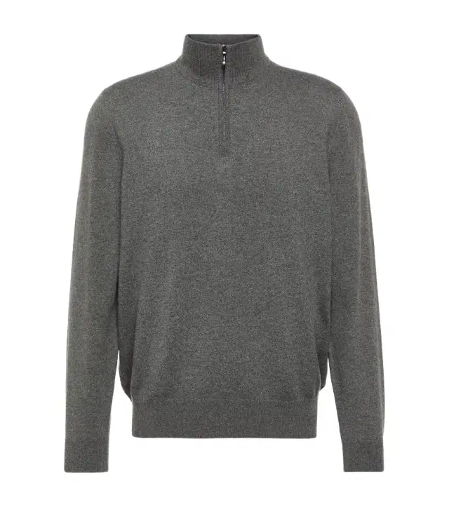 Loro Piana Cashmere half-zip sweater