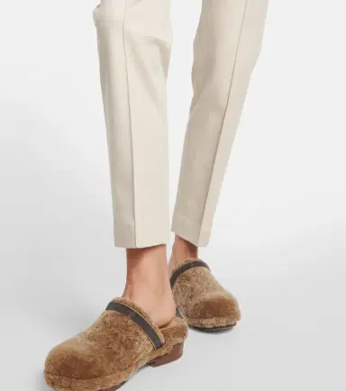 Brunello Cucinelli Cotton-blend slim pants | Thumbnail 4