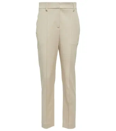 Brunello Cucinelli Cotton-blend slim pants | Thumbnail 1