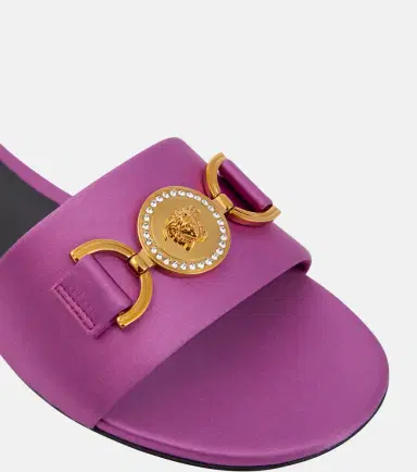 Versace Medusa '95 satin slides | Thumbnail 3