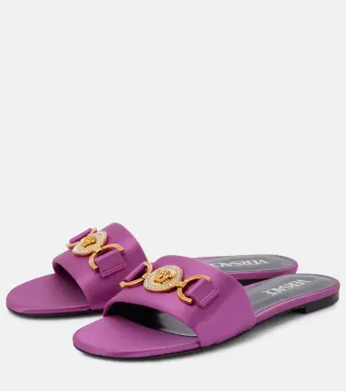 Versace Medusa '95 satin slides | Thumbnail 4