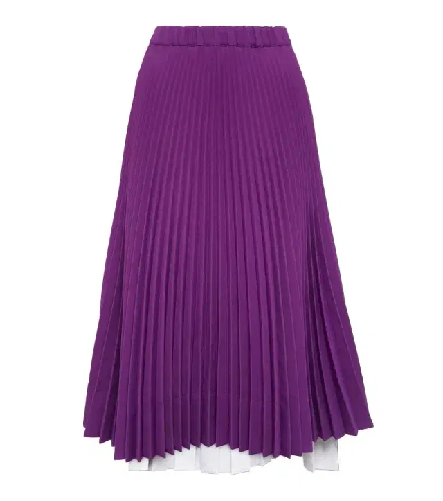 Plan C Pleated jersey midi skirt