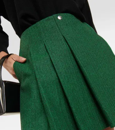 Plan C Pleated wool-blend miniskirt | Thumbnail 4