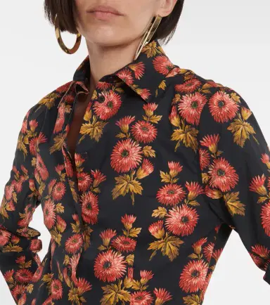 Etro Floral cotton-blend shirt | Thumbnail 2