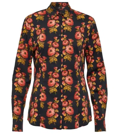 Etro Floral cotton-blend shirt | Thumbnail 1