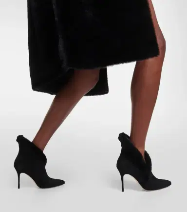 Manolo Blahnik Nestanu 105 suede ankle boots | Thumbnail 2
