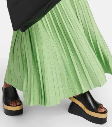 Proenza Schouler Pleated metallic knit maxi dress | Thumbnail 2