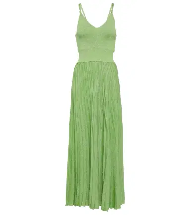 Proenza Schouler Pleated metallic knit maxi dress | Thumbnail 1