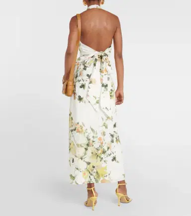 Erdem Floral linen halterneck top | Thumbnail 4