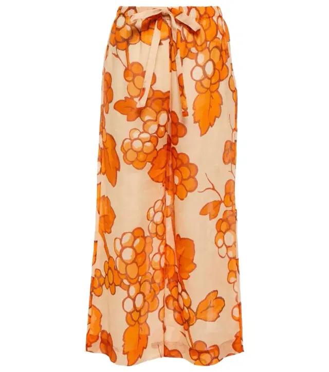 Etro Printed ramie pants