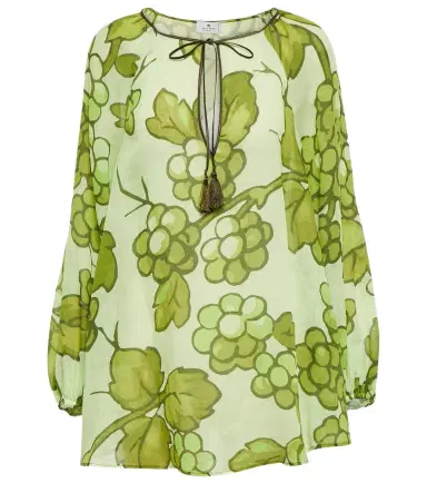 Etro Printed ramie tunic | Thumbnail 1