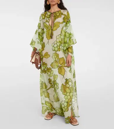Etro Printed silk kaftan | Thumbnail 2