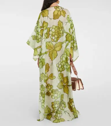Etro Printed silk kaftan | Thumbnail 4