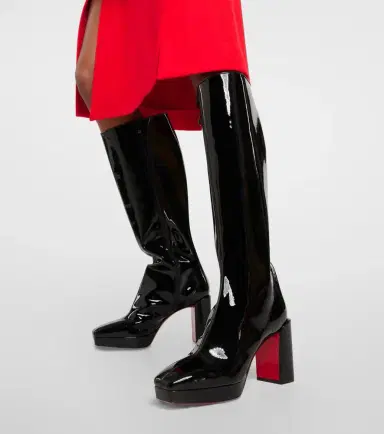 Christian Louboutin Alleo 90 patent leather knee-high boots | Thumbnail 3