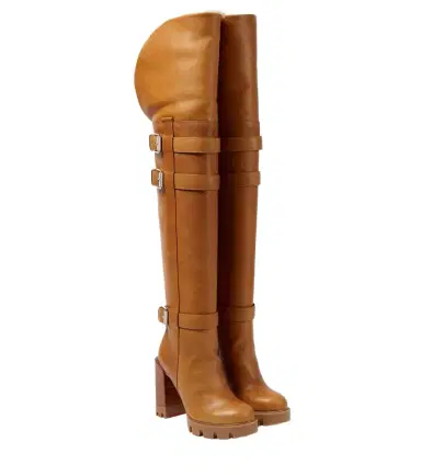 Christian Louboutin Brodeback Lug over-the-knee boots | Thumbnail 1 Christian Louboutin Brodeback Lug over-the-knee boots | Thumbnail 1