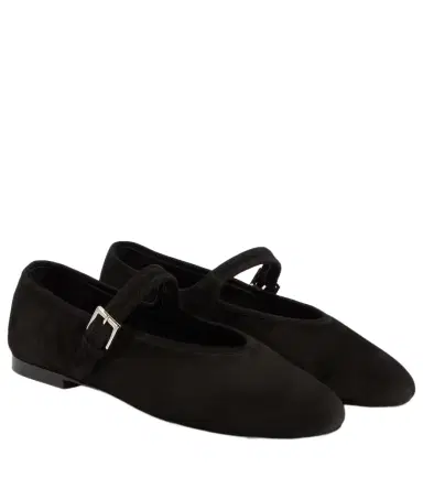 The Row Suede Mary Jane flats | Thumbnail 1 The Row Suede Mary Jane flats | Thumbnail 1