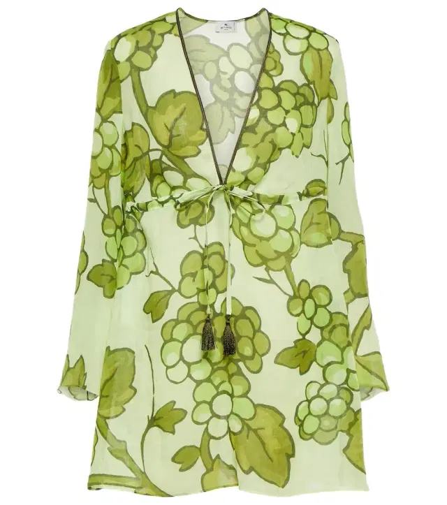 Etro Printed ramie tunic