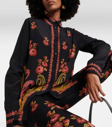 Etro Paisley silk blouse | Thumbnail 4